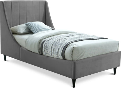 Eva - Velvet Bed, Twin, Green