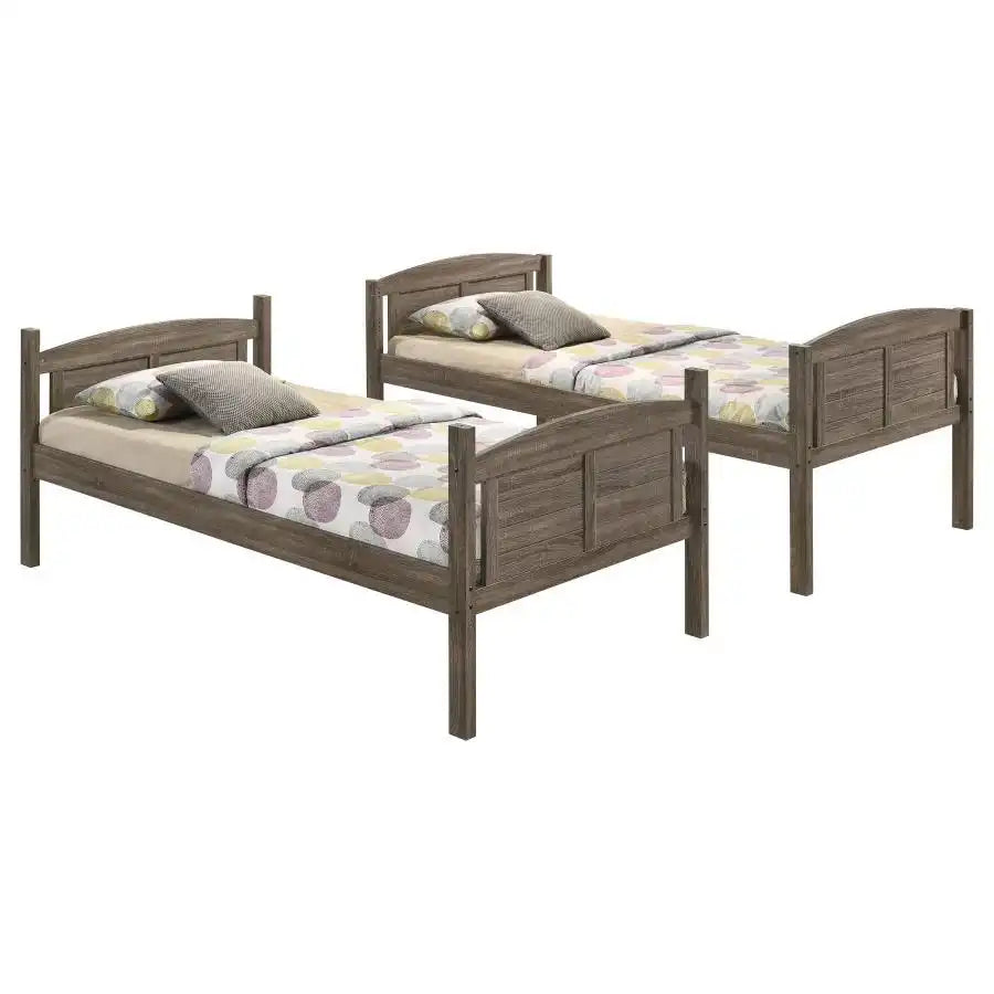 Flynn - Wood Bunk Bed With Mattress