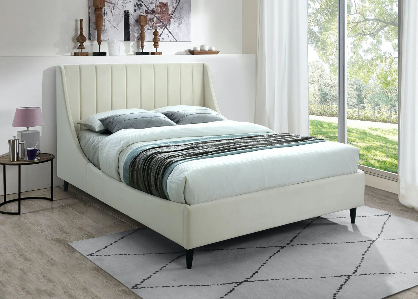 Eva - Velvet Bed, Twin, Green