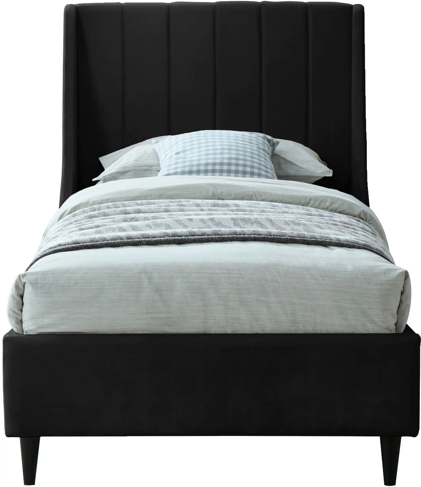 Eva - Velvet Bed, Twin, Green