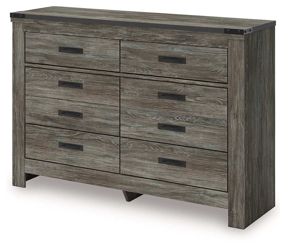 Frandern - Six Drawer Dresser, Gray