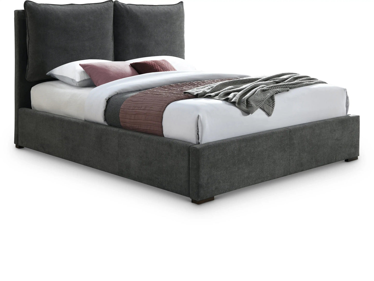 Misha - Bed, Full, Dark Gray