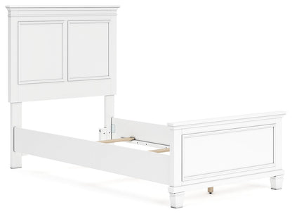 Fortman - Panel Bed, Full, White