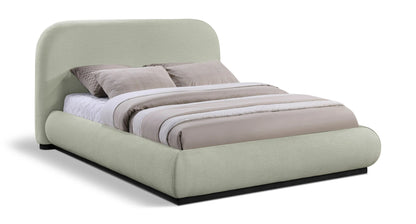 Vaughn - Chenille Bed With Black Base, Full, Beige