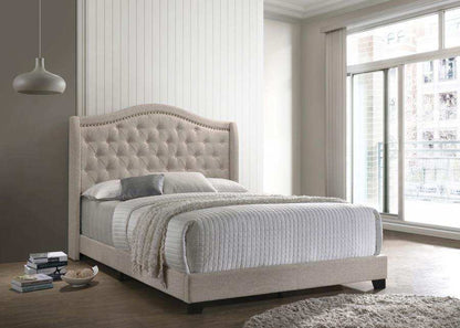 Sonoma - Upholstered Wingback Bed, Full, Dark Gray