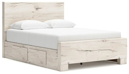 Lawroy - Panel Bed With Storage, Queen, Beige