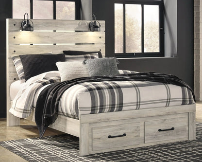 Cambeck - Panel Bed, Twin, Beige