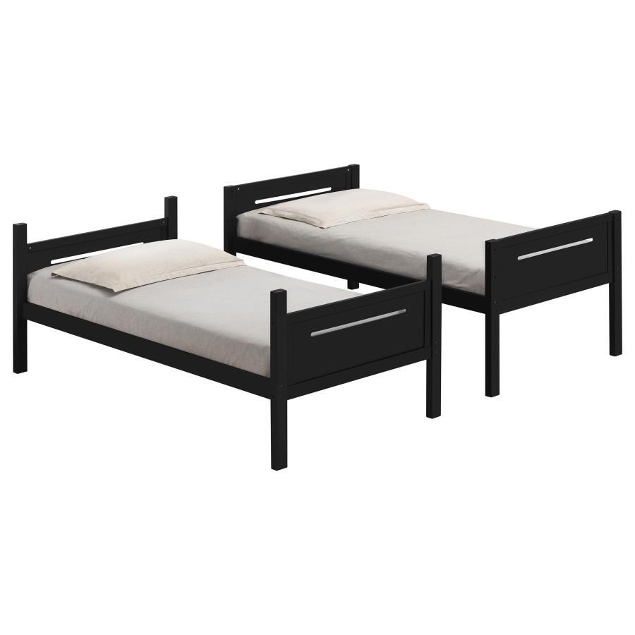 Littleton - Bunk Bed, Twin over Twin, Black