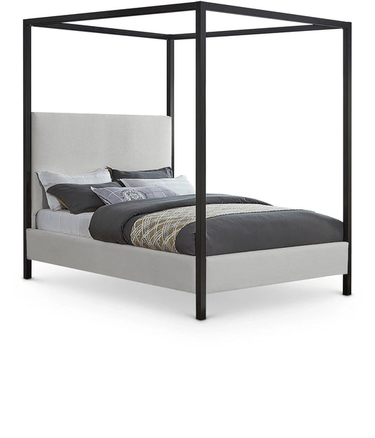 James - Canopy Bed, Queen, Beige