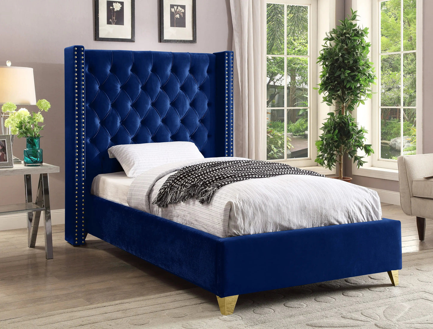 Barolo - Bed, Twin, Blue
