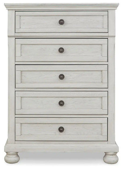Robbinsdale - Five Drawer Chest - Youth - Antique White