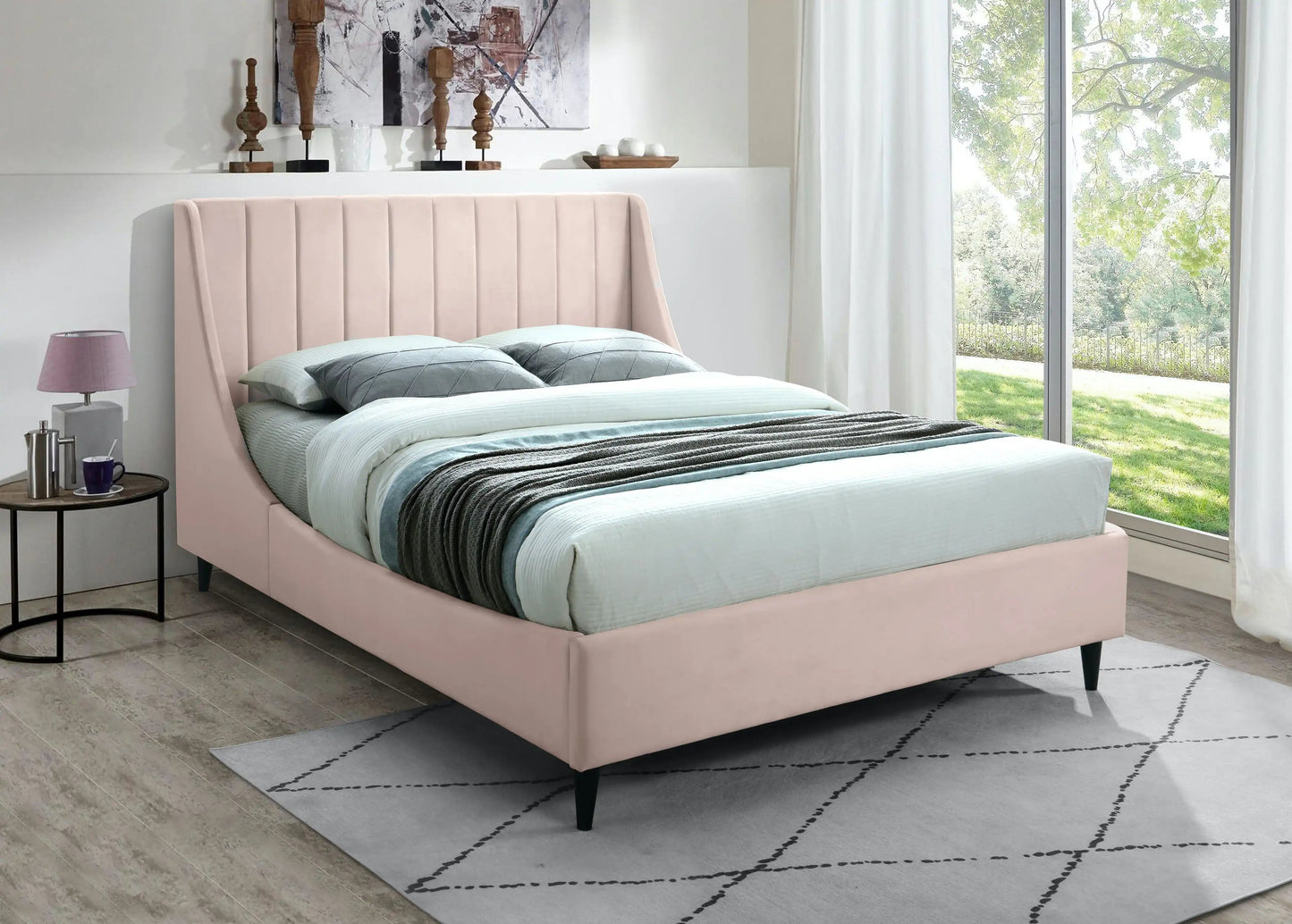 Eva - Velvet Bed, Twin, Green