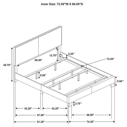 Dorian - Upholstered Panel Bed