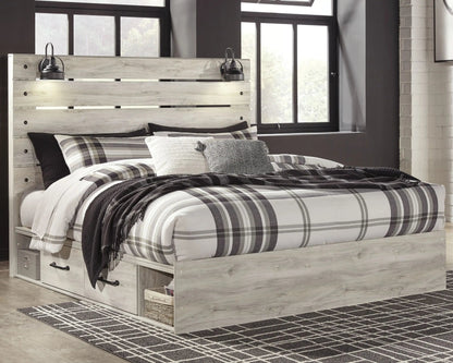Cambeck - Panel Bed, Twin, Beige