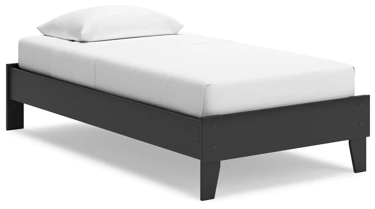 Socalle - Platform Bed, Twin, White