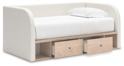 Arloster - Upholstered Day Bed, Twin, Beige