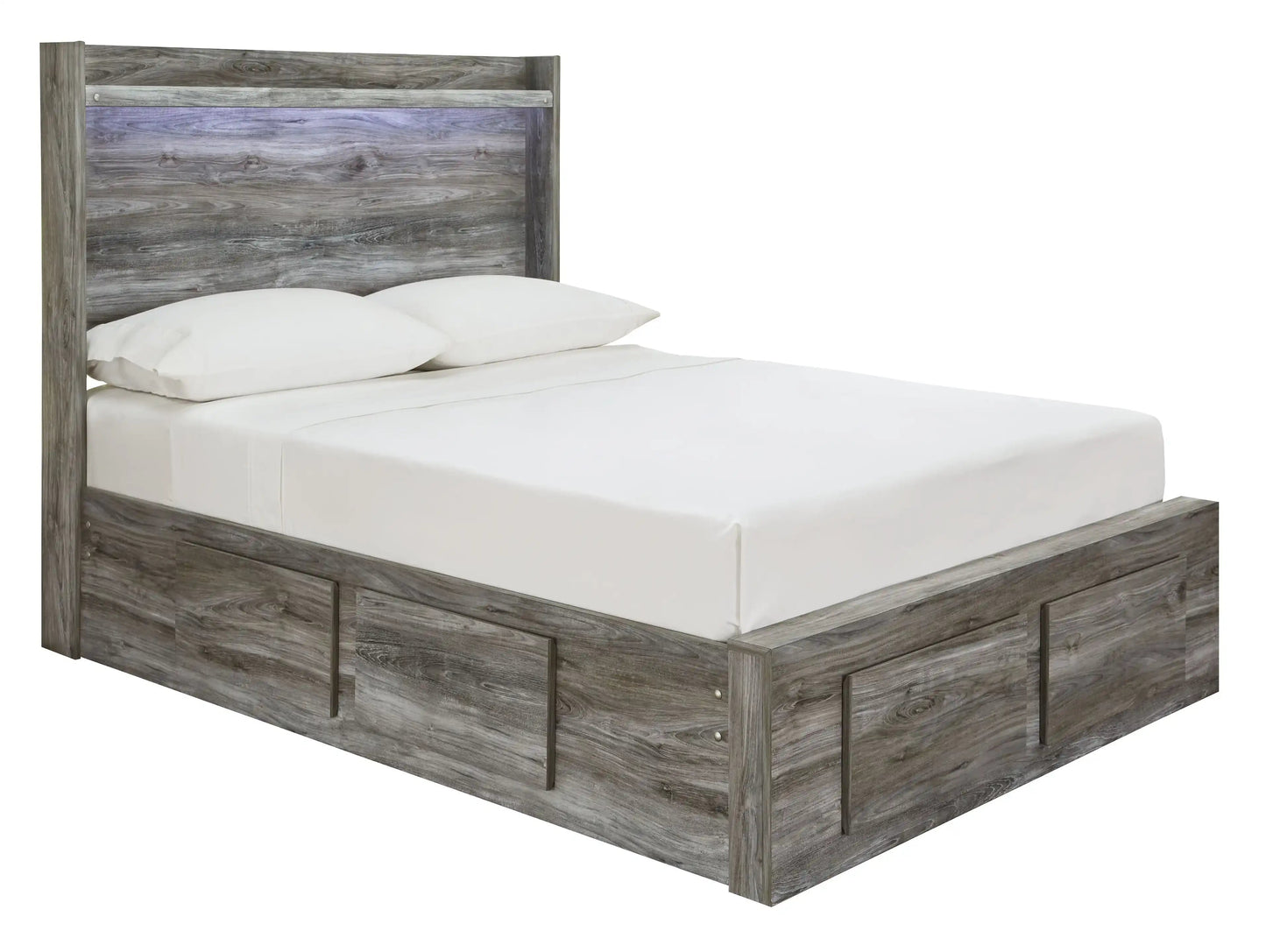 Baystorm - Panel Bed, Twin, Gray