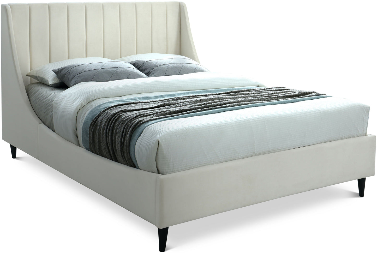 Eva - Velvet Bed, Twin, Green