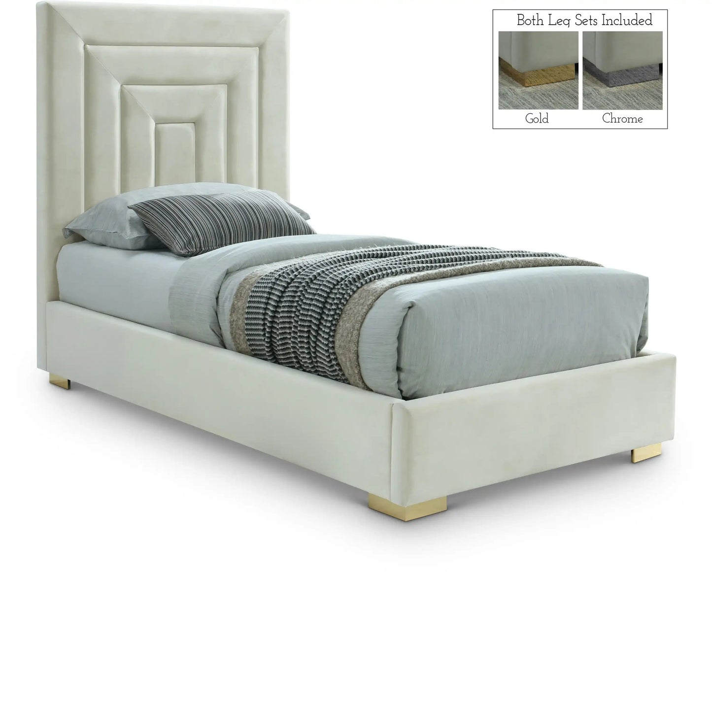 Nora - Bed, Twin, Dark Gray