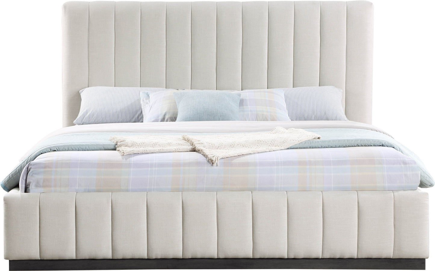 Lucia - Bed, Full, Beige
