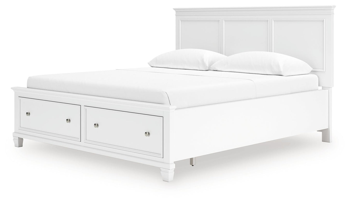 Fortman - Panel Bed, Full, White