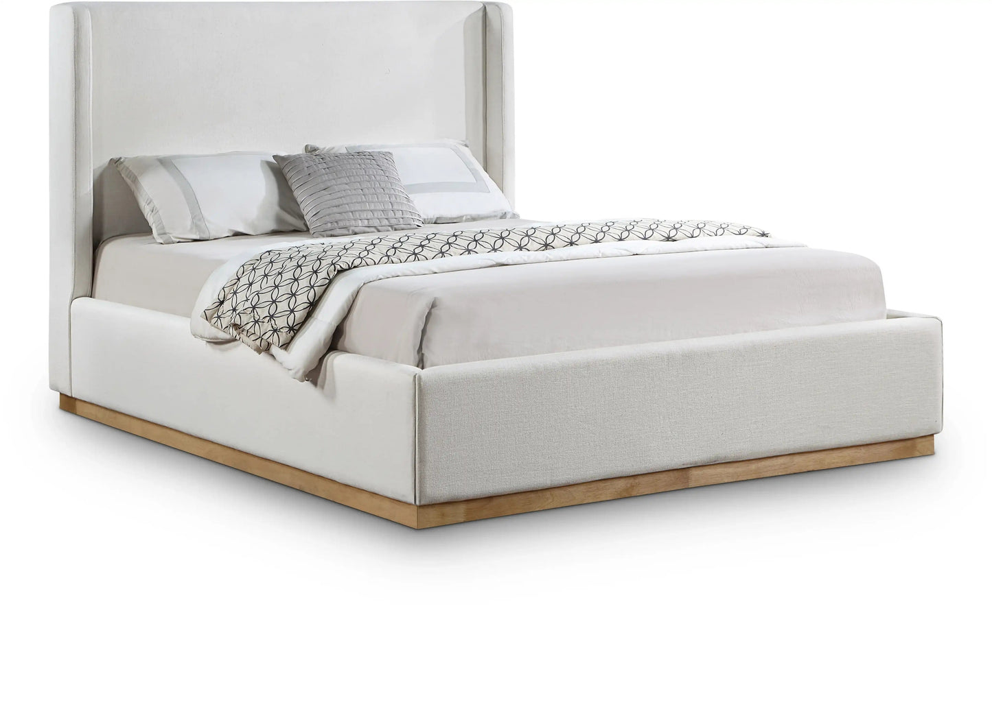 Flynn - Bed, Full, Beige