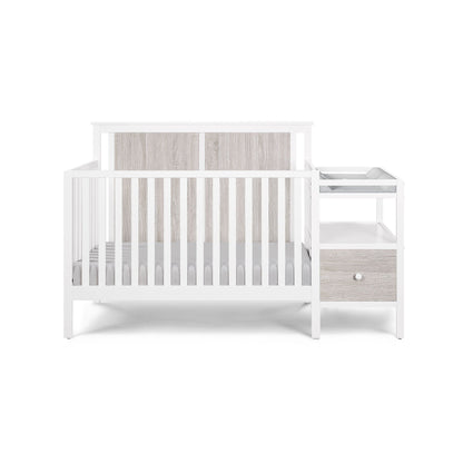 Connelly - 4-in-1 Crib and Changer Combo, White