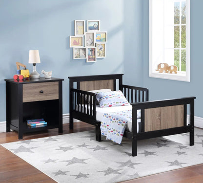 Connelly - Reversible Panel Toddler Bed, Black