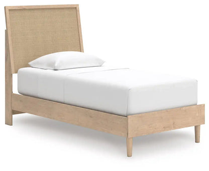 Cielden - Panel Bed, Full, Beige