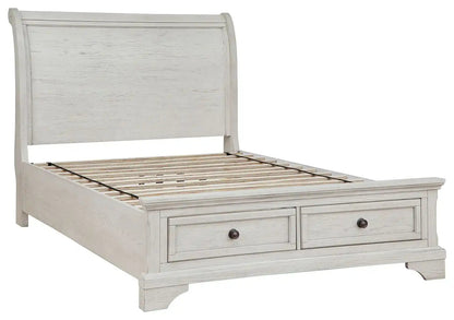 Robbinsdale - Sleigh Bed, King, White