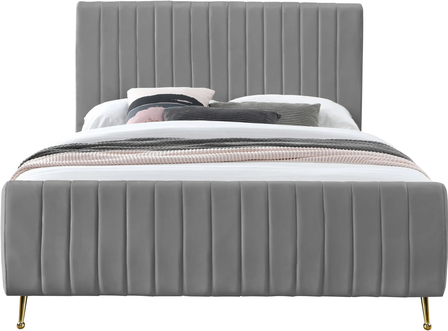 Zara - Bed, King, Dark Gray