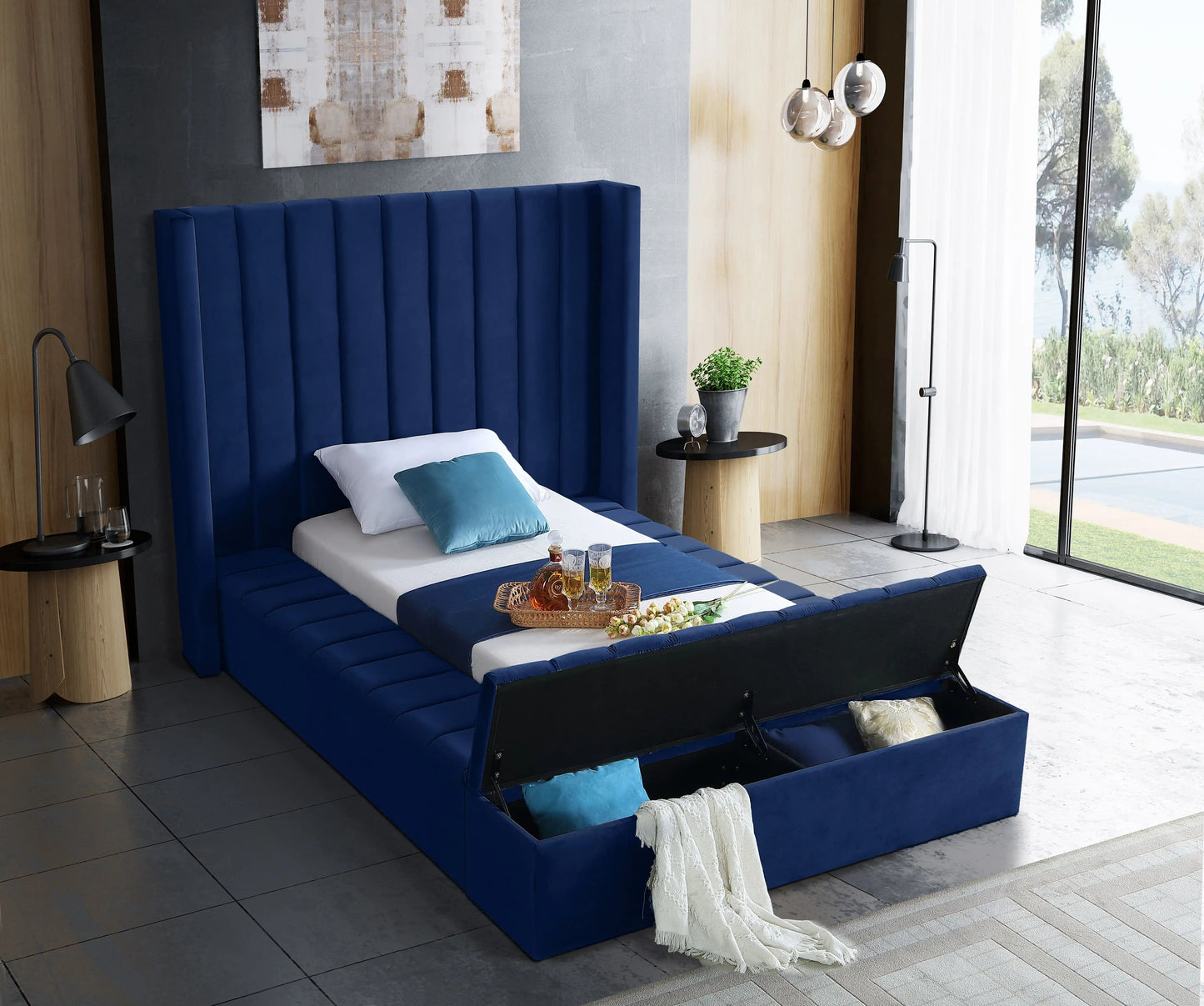 Kiki - Bed, King, Black