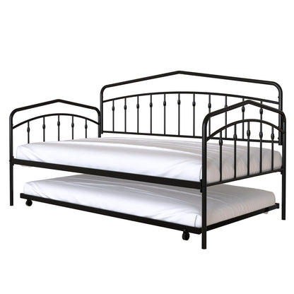 Fox - Daybed With Twin Trundle, Black