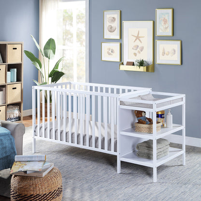 Palmer - 3-in-1 Convertible Crib / Changer Combo, Beige