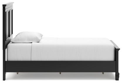 Lanolee - Panel Bed, Queen, Black