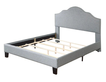 Kopa - Upholstered Bed, Full, Dark Gray