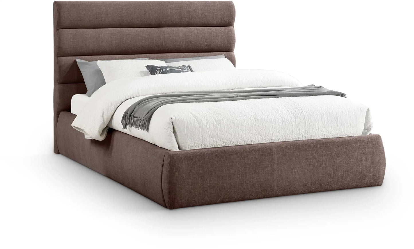 Adam - Linen Fabric Bed With 52 Headboard