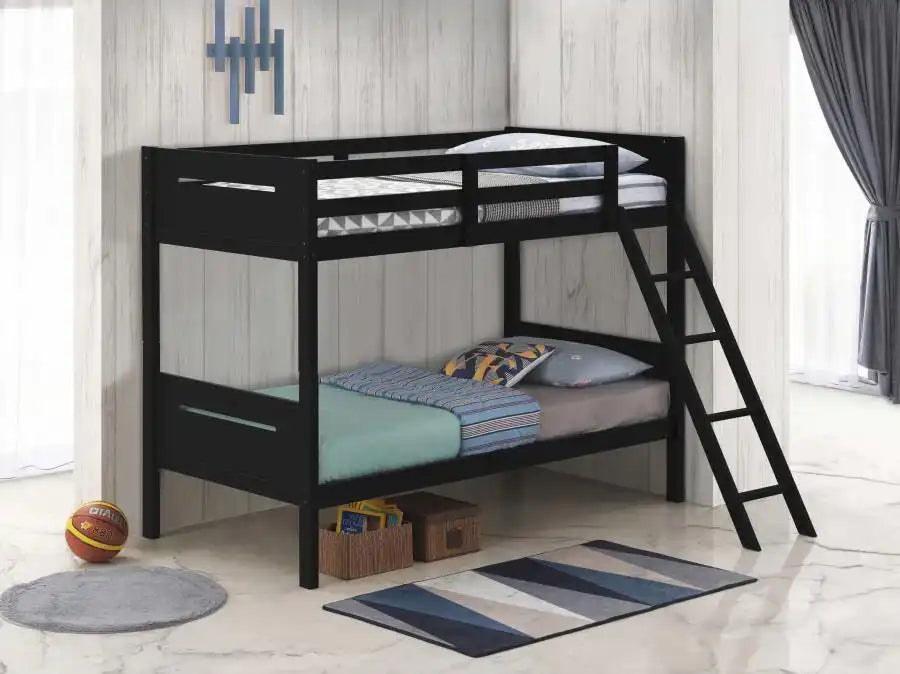 Littleton - Bunk Bed, Twin over Twin, Black