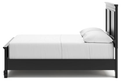 Lanolee - Panel Bed, Queen, Black