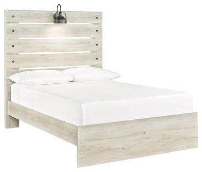Cambeck - Panel Bed, Twin, Beige