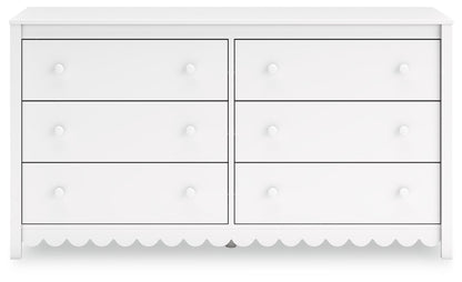 Hallityn - Six Drawer Dresser - White