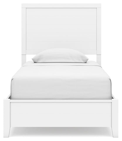 Binterglen - Panel Bed, Twin, White