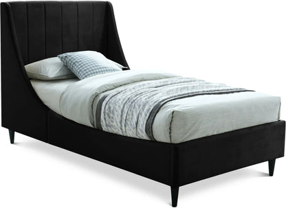 Eva - Velvet Bed, Twin, Green