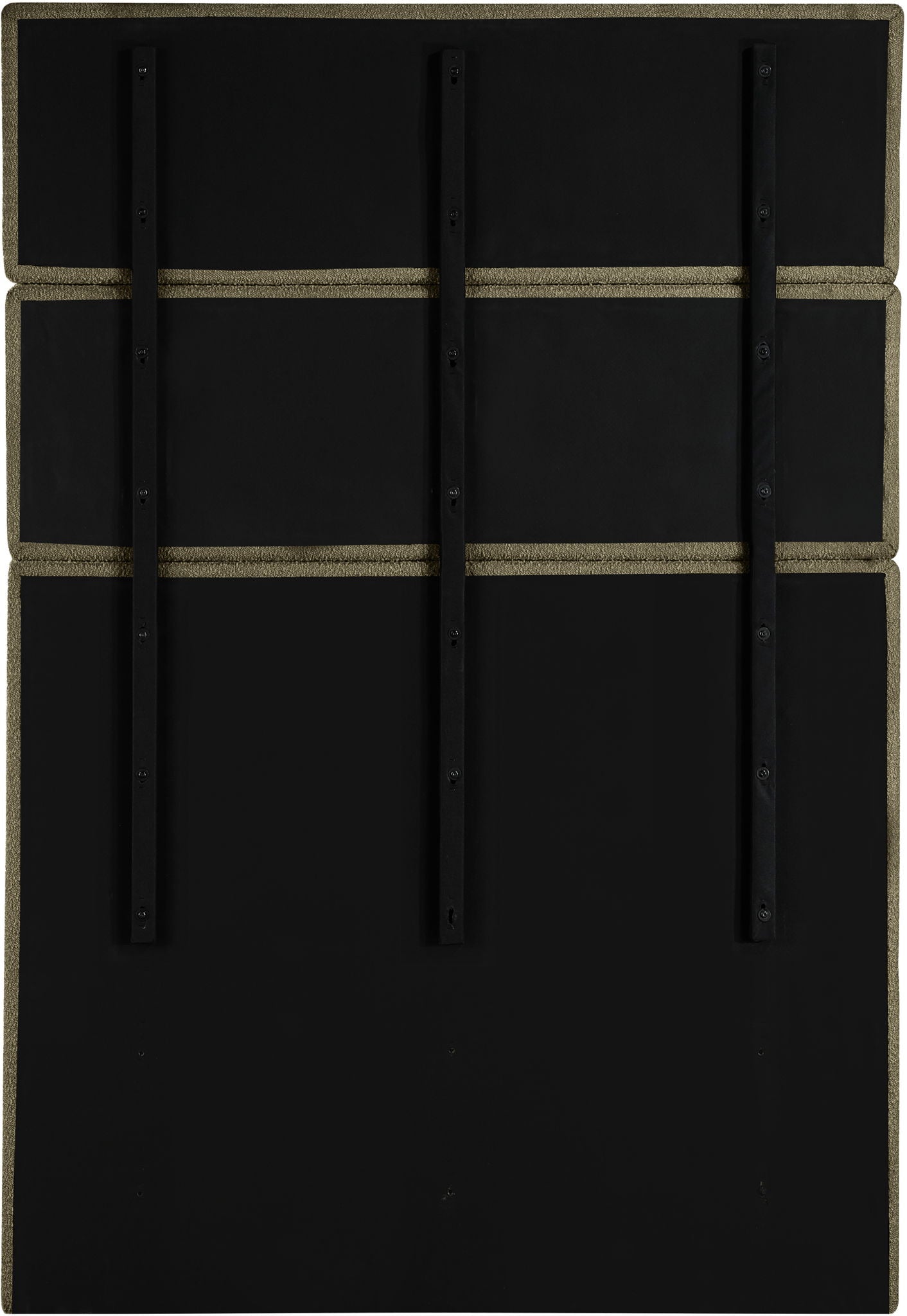 Adam - Boucle Fabric Bed With 89 Headboard, Full, Black