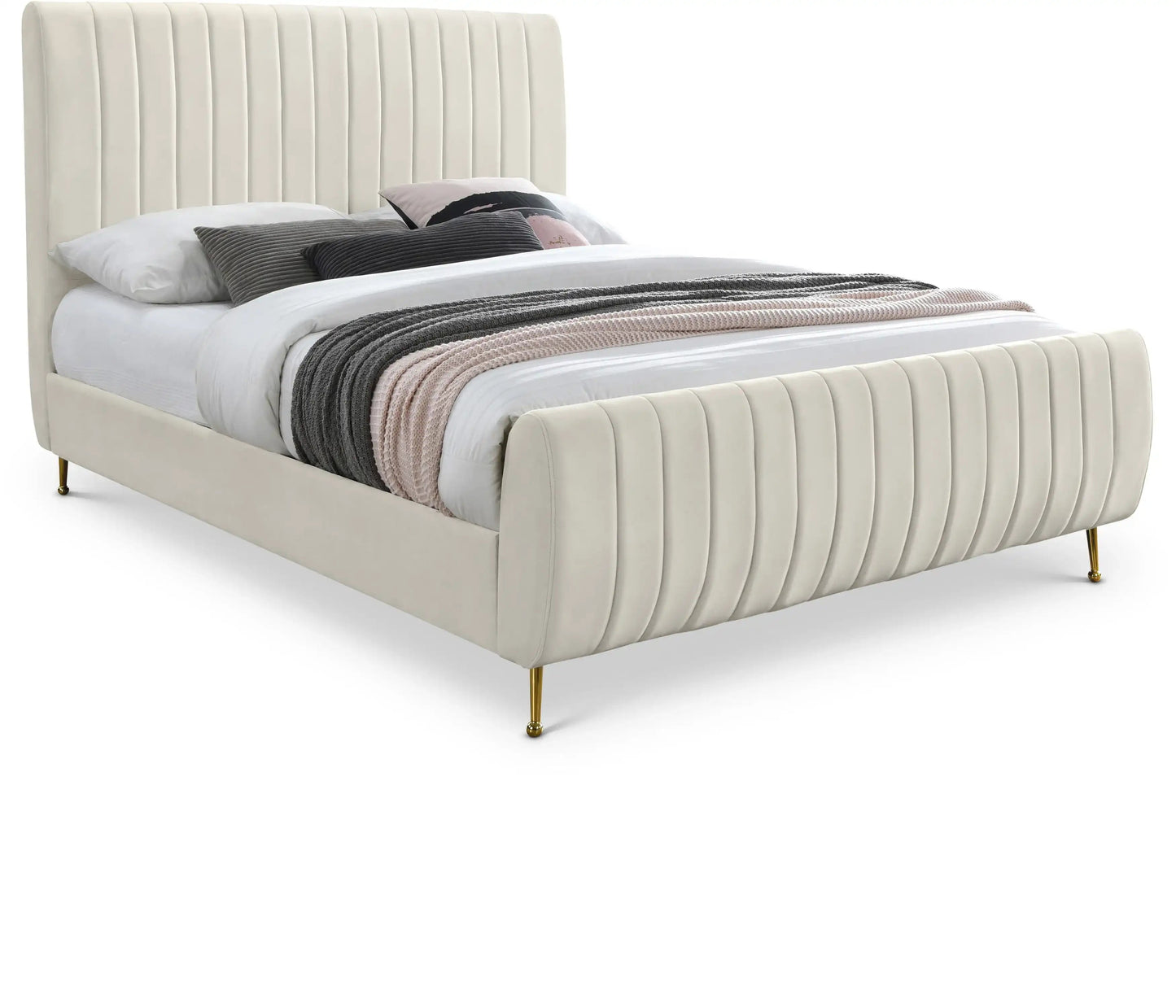 Zara - Bed, King, Dark Gray