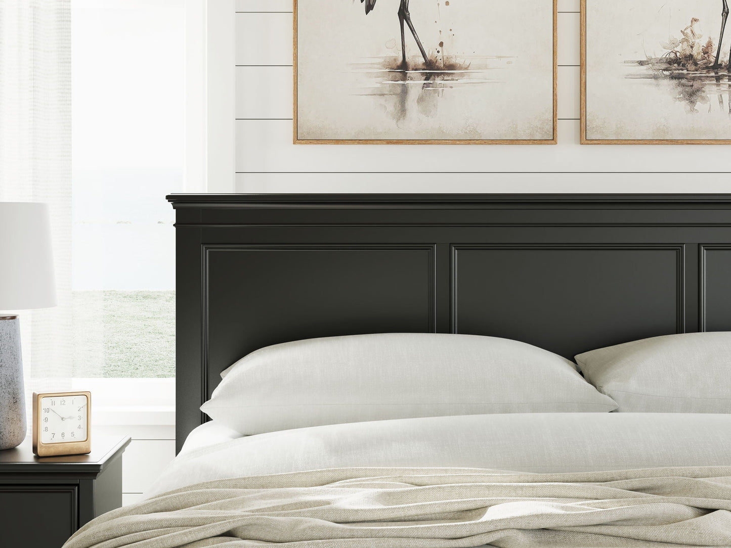 Lanolee - Panel Bed, Queen, Black