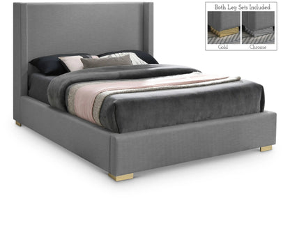 Royce - Bed, Full, Gray