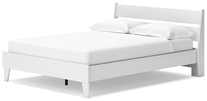 Socalle - Panel Platform Bed, Full, White