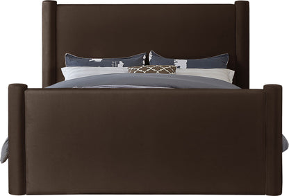 Elias - Velvet Bed, Full, Black