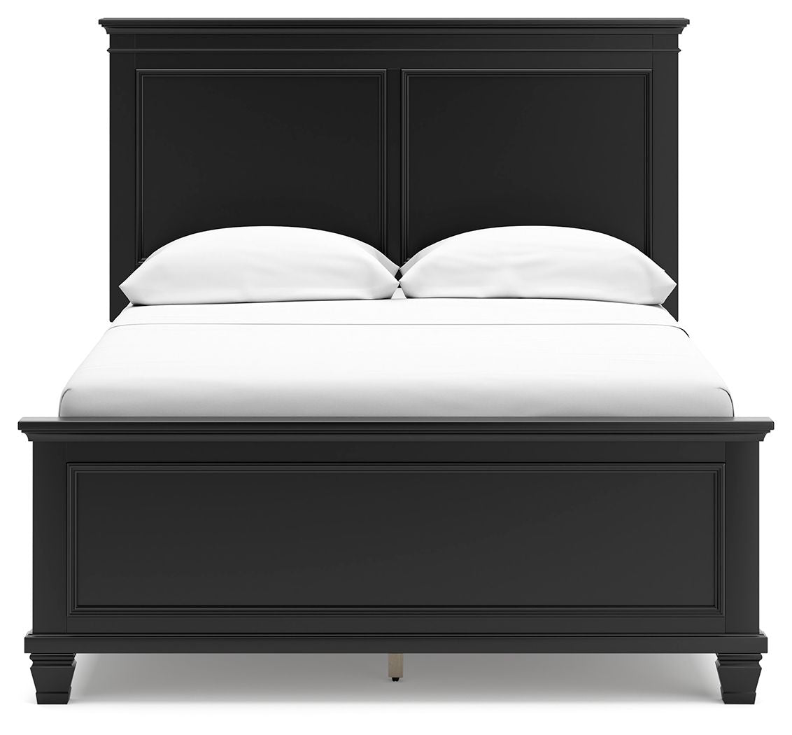 Lanolee - Panel Bed, Queen, Black